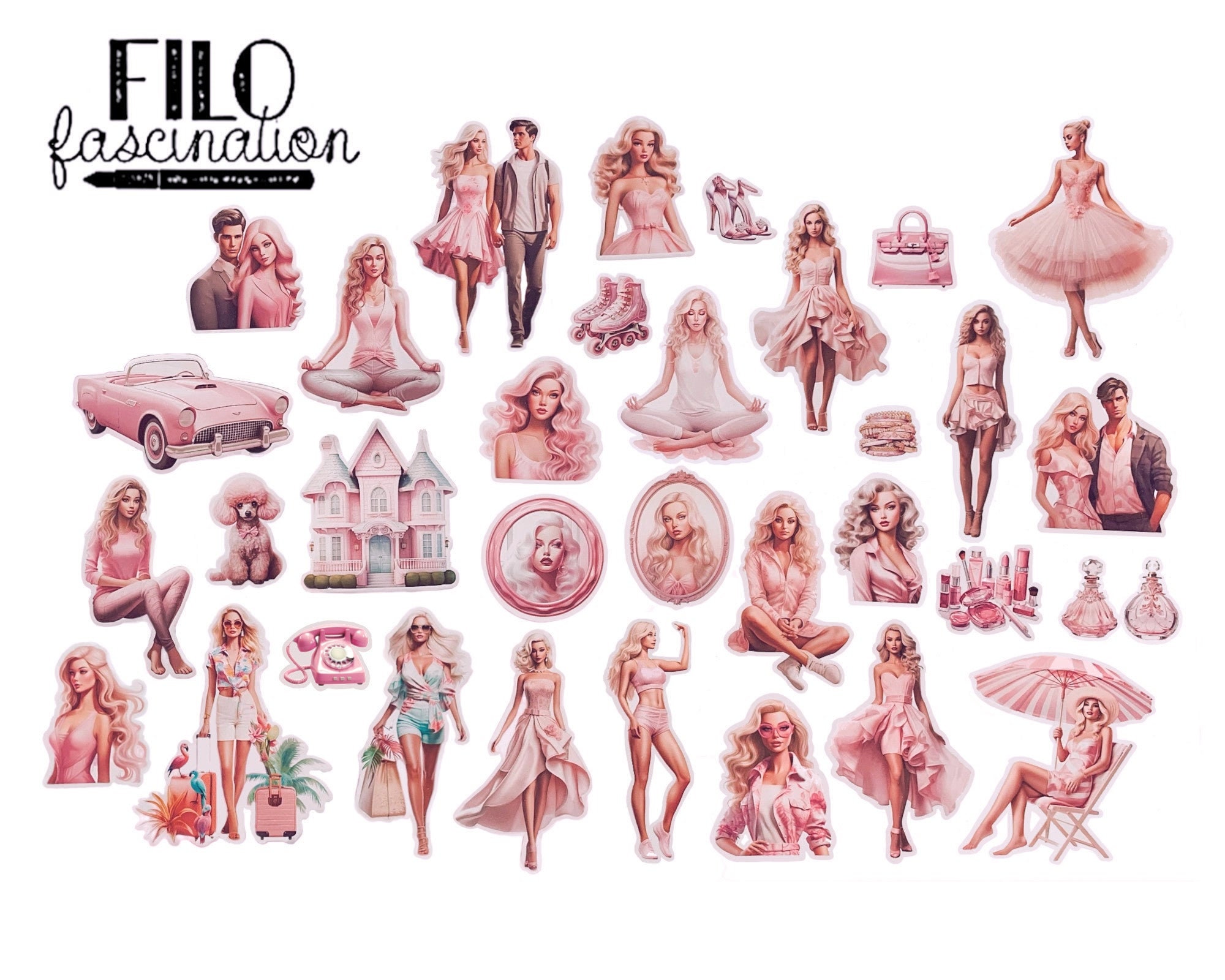 Autocollants créatifs du film Disney Barbie, 50 pièces, stickers, Margot  Robbie, pour étui de téléphone portable, bagage, ordinateur portable, tasse  d'eau, DIY bricolage - AliExpress