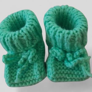 Handmade Newborn Booties – Soft Infant Shoes – Gender Neutral Baby Shower Gift