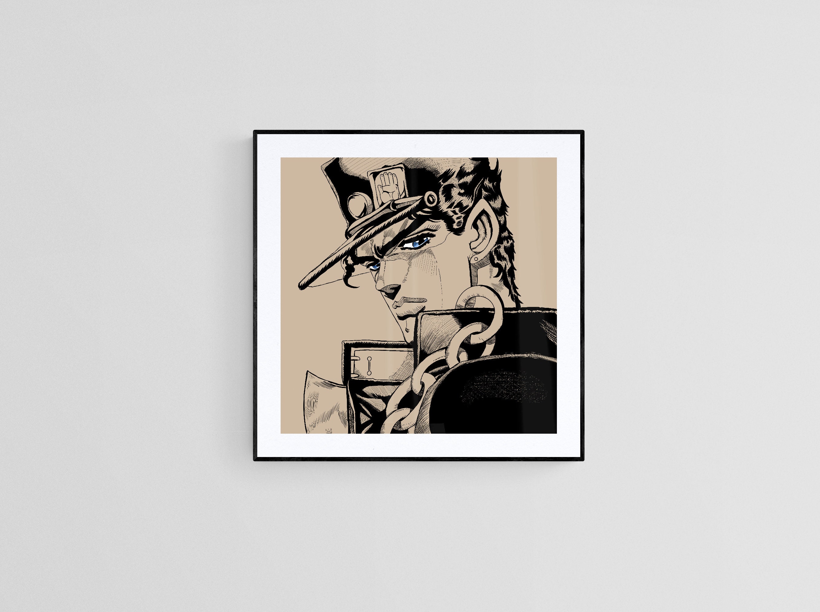 Jotaro Kujo (Jojo's Bizarre Adventure) Legacy Portrait Art Print