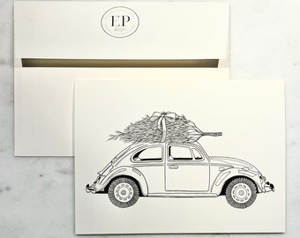 The car with the tree | The Car with the Tree | Christmas Card | Christmas Card