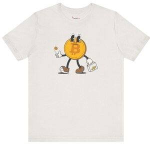 Vintage Bitcoin Shirt Bitcoin Cryptocurrency T-Shirt UNISEX Gift for Bitcoin Trader Btc Logo