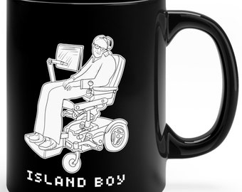 Stephen Hawking Island Boy Mug. Jeffrey Epstein Didn't Kill Himself. Epstein Meme Mug. Meme Coffee Mug misanthropy coffee mug