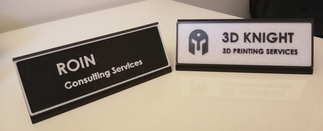 Customized Office Name Plate With Its Base 3D Printing - Etsy