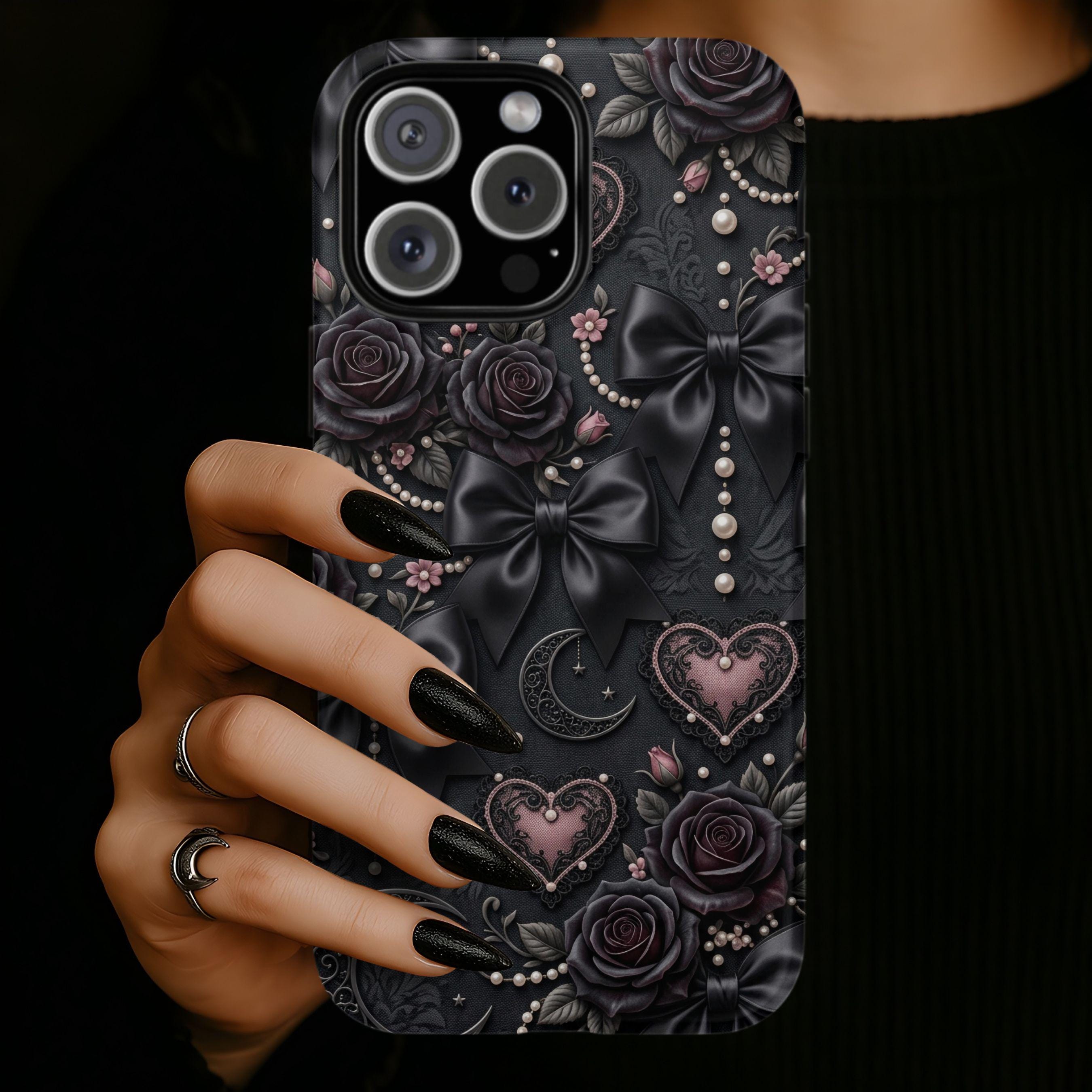 iPhone 17 Case Black Rose - Etsy