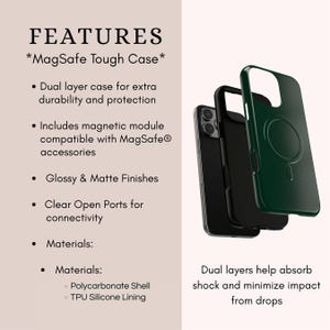 Black Damask Gothic Phone Case, Monochrome Baroque Protective Cover, iPhone 18 17 16 15 14 13 12 11 Pro Max, Pixel, Magsafe Bild 9