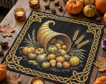Mabon Altar Table Decor, Tarot Spread Cloth, Witchcraft Supplies for Fall Equinox Pagan Rituals, Wicca Gift