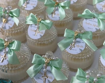 Baptism Favor Candles| First communion|Personalized Baptism favor | First Communion Favors | Christening Candle | Gift bulk for guest
