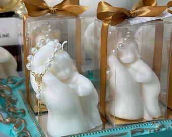 Baptism Favor Candles| Baptism Decoration|Personalized Baptism favor | Baby shower Candle |  giftCandle | Gift bulk for guest