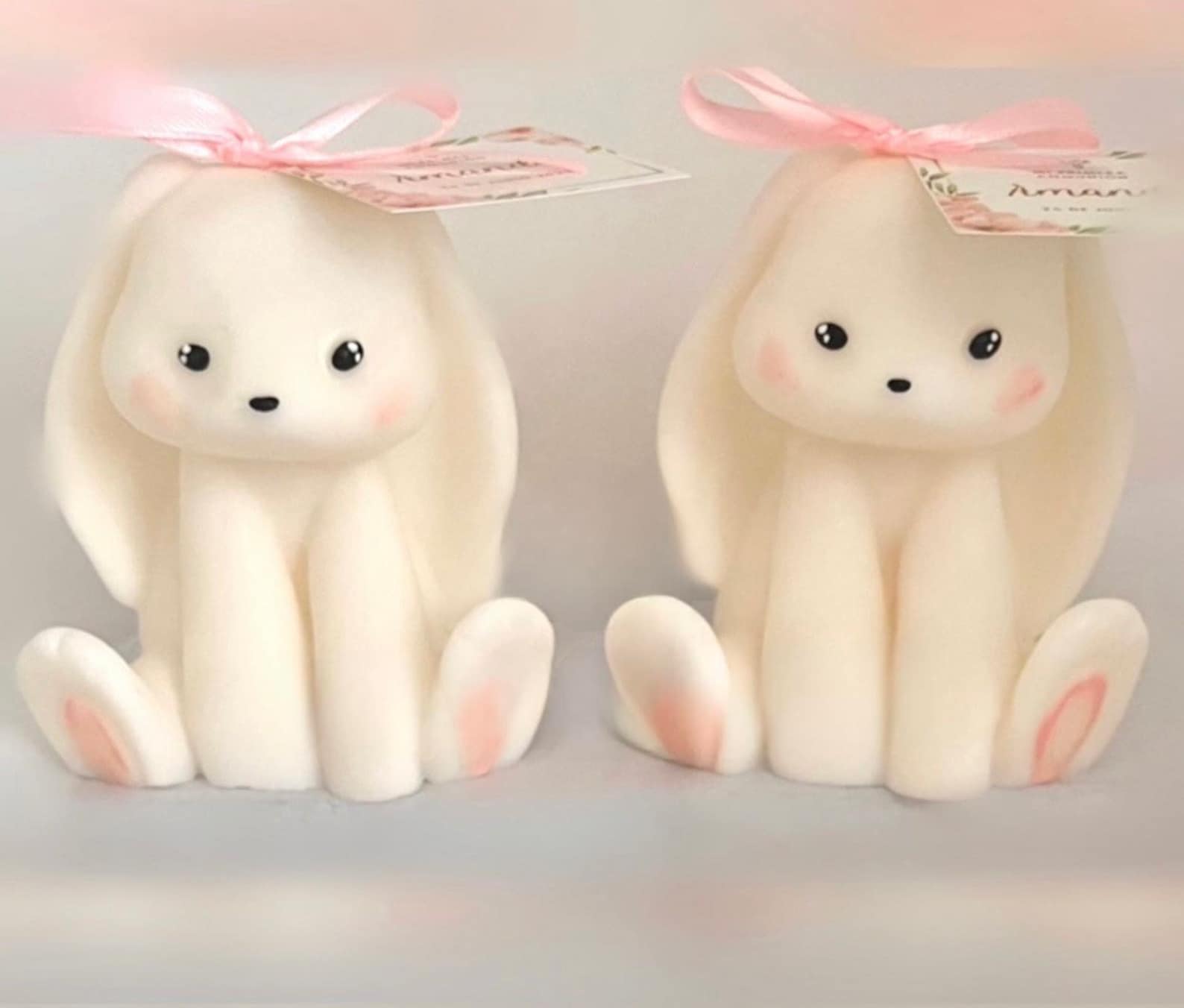 Bunny Candles | Rabbit Candles| Personalized Baby Shower Favor | Easter ...