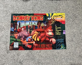 Super Nintendo Donkey Kong Country USA Box - Etsy