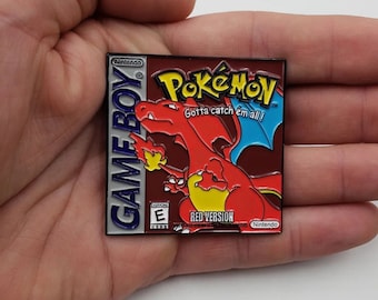 Art de couverture Pokemon rouge/bleu/jaune Gameboy grande épingle personnalisée