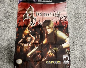 Tapisserie de bannière murale personnalisée Resident Evil 4, 2 x 3 pi, Gamecube