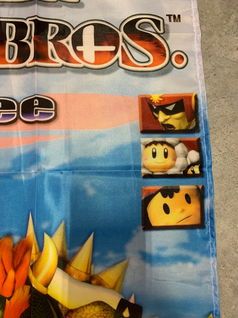Super Smash Bros Melee Custom Wall Flag Banner Tapestry 2 X 3 Ft ...