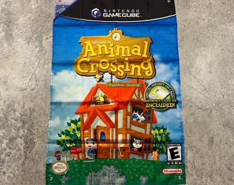 Tapisserie murale drapeau personnalisée Animal Crossing 2 x 3 pi, Gamecube