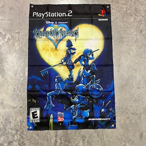 Kingdom Hearts Flagge, Banner, Wanddeko, 2 x 3 Ft, PS2. Playstation 2