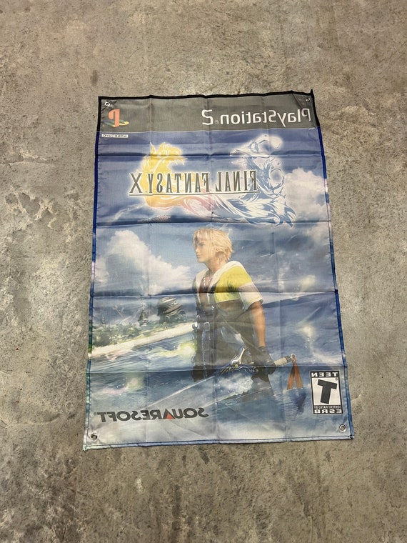 Final Fantasy X Custom Wall Flag Banner Tapestry 2 X 3 Ft, PS2