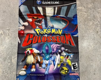 Tapisserie murale drapeau Pokemon Colosseum personnalisée 2 x 3 pieds, Gamecube