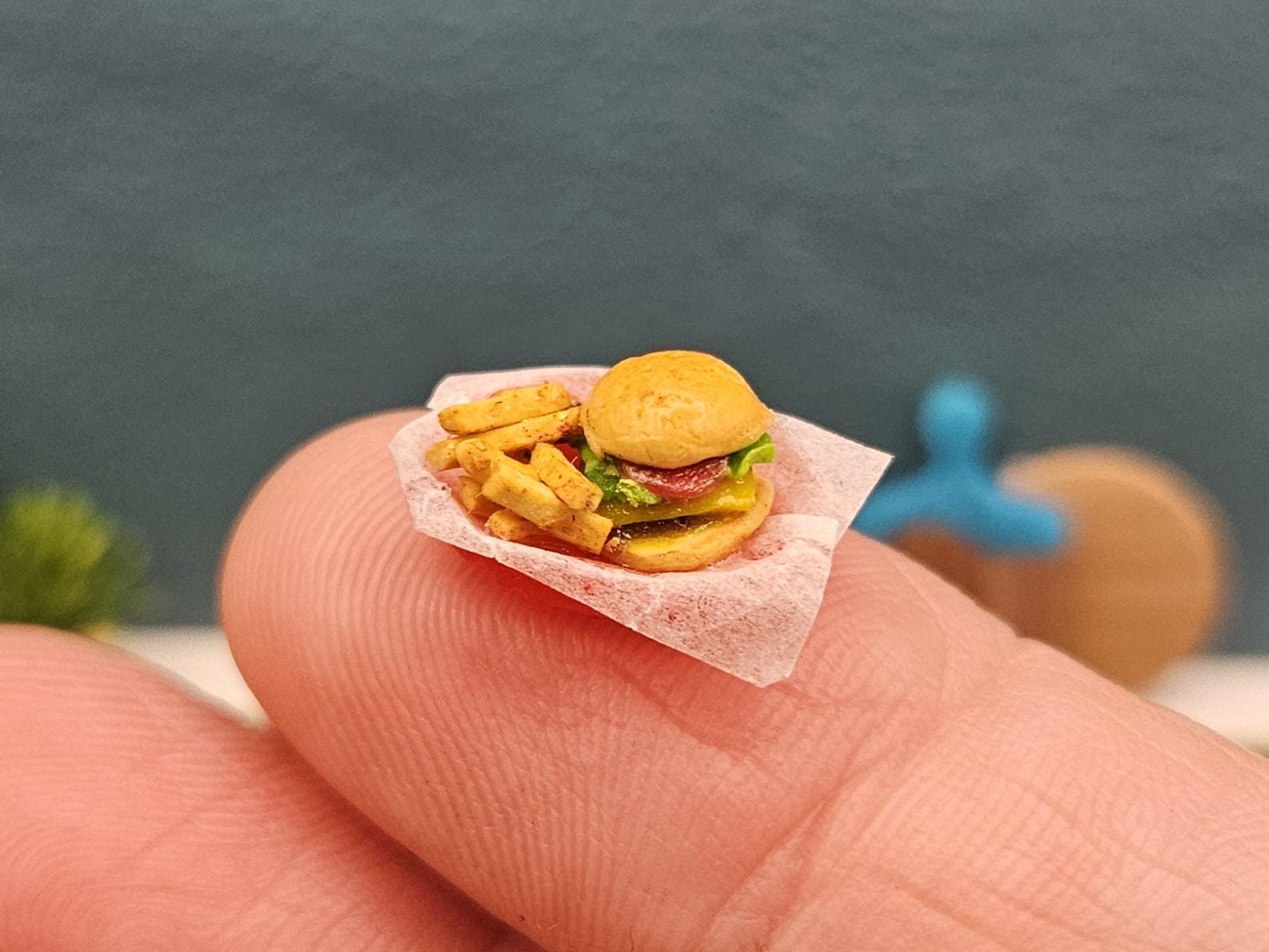 1:24 Cheeseburger and French Fries - Etsy