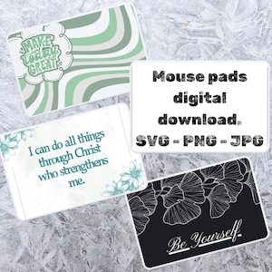 Mouse Pad Bundle, Mouse Pad Sublimation Bundle, Svg, Png, Jpg Mouse Pad, Mouse Pad Sublimation Designs Bundle, Digital Download.