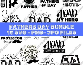 Vaders dag bundel Svg/Png/Jpg, Vaders Dag Svg bundel, papa PNG, vader JPG, beste vader ooit SVG, Svg gesneden bestanden voor Cricut
