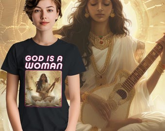 DIOS ES UNA MUJER - Sitar Star - Camiseta unisex de cuello redondo de peso pesado / Gildan® 5000