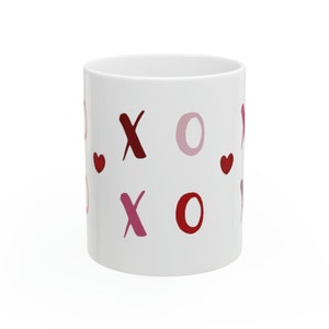 Hugs and Kisses - XOXO - Ceramic Mug, 11oz