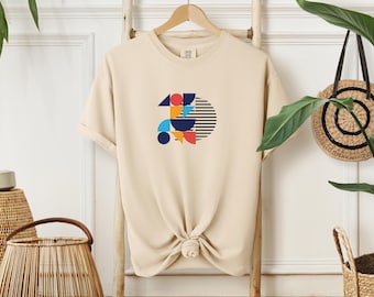 Bauhaus Art T-Shirt: Geometric Abstract Graphic Tee, Wheels of Life