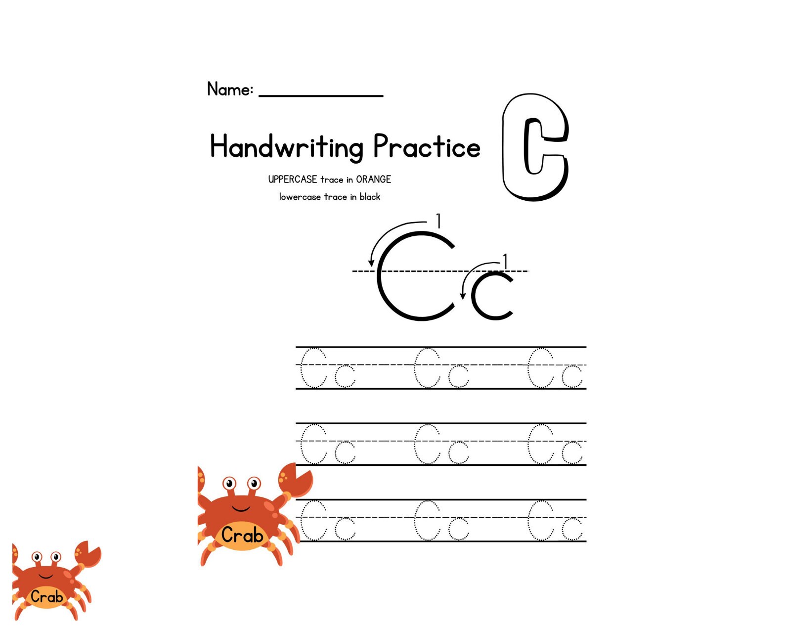 Letter C, Toddler Printable Busybook, Alphabet Busy Book, Preschool ...