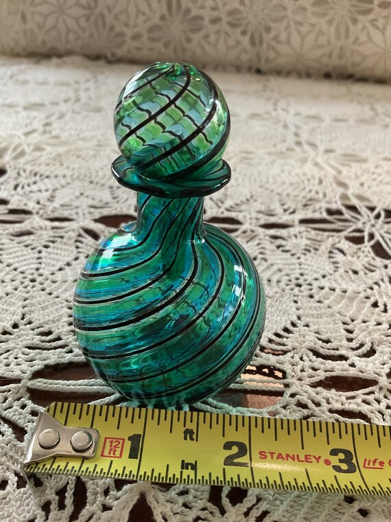 Small Murano Style Glass Perfume Bottle - image 5