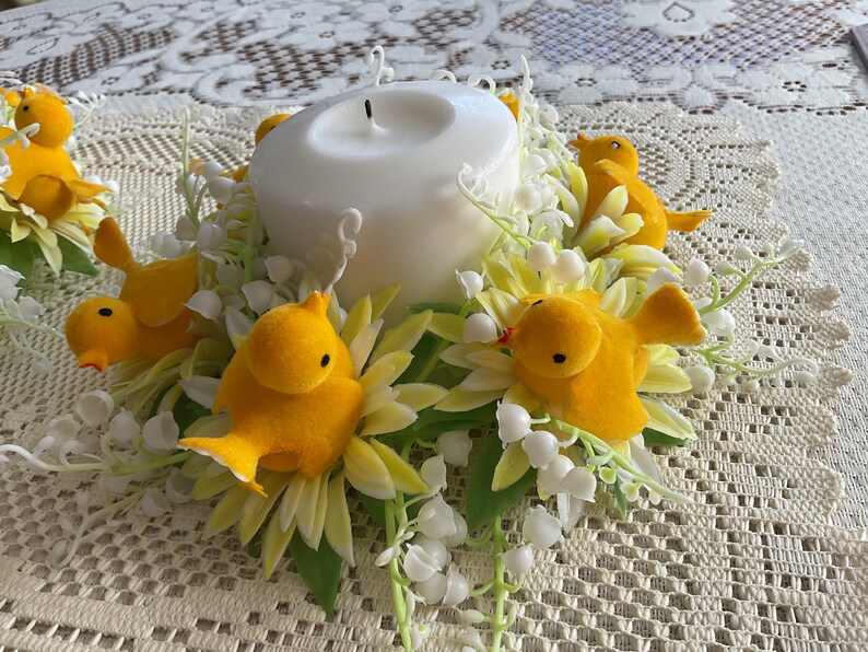 Easter Candle Rings Etsy