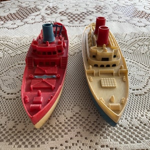 Vintage Plastic Boat Collection - Toy Boats - Ruby Lane