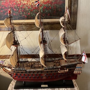 HMS Victory (1805 Trafalgar)  Ship Highly Detailed, Accurate, Fully Assembled, Not A Kit