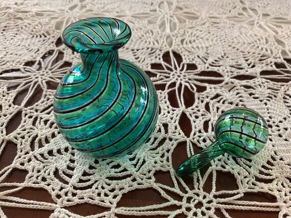 Small Murano Style Glass Perfume Bottle - image 2