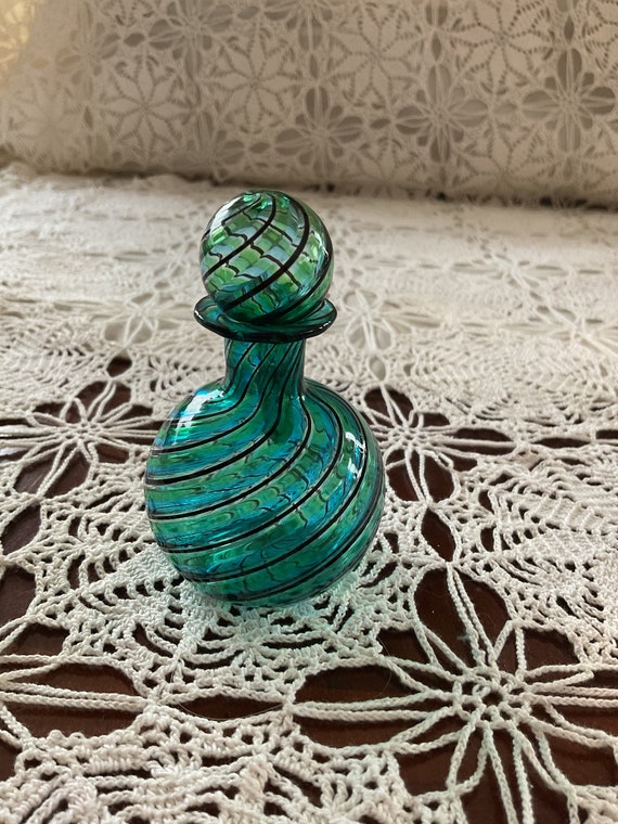 Small Murano Style Glass Perfume Bottle