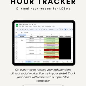 LCSW Clinical Hours Documentation Tool