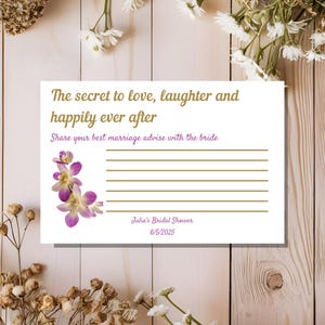 Tarjeta de consejos para despedida de soltera, plantilla de juegos para despedida de soltera, despedida de soltera con temática floral primaveral, descarga instantánea personalizable