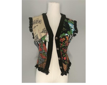 Vintage 90’s Moschino Jeans Designer Knit Vest