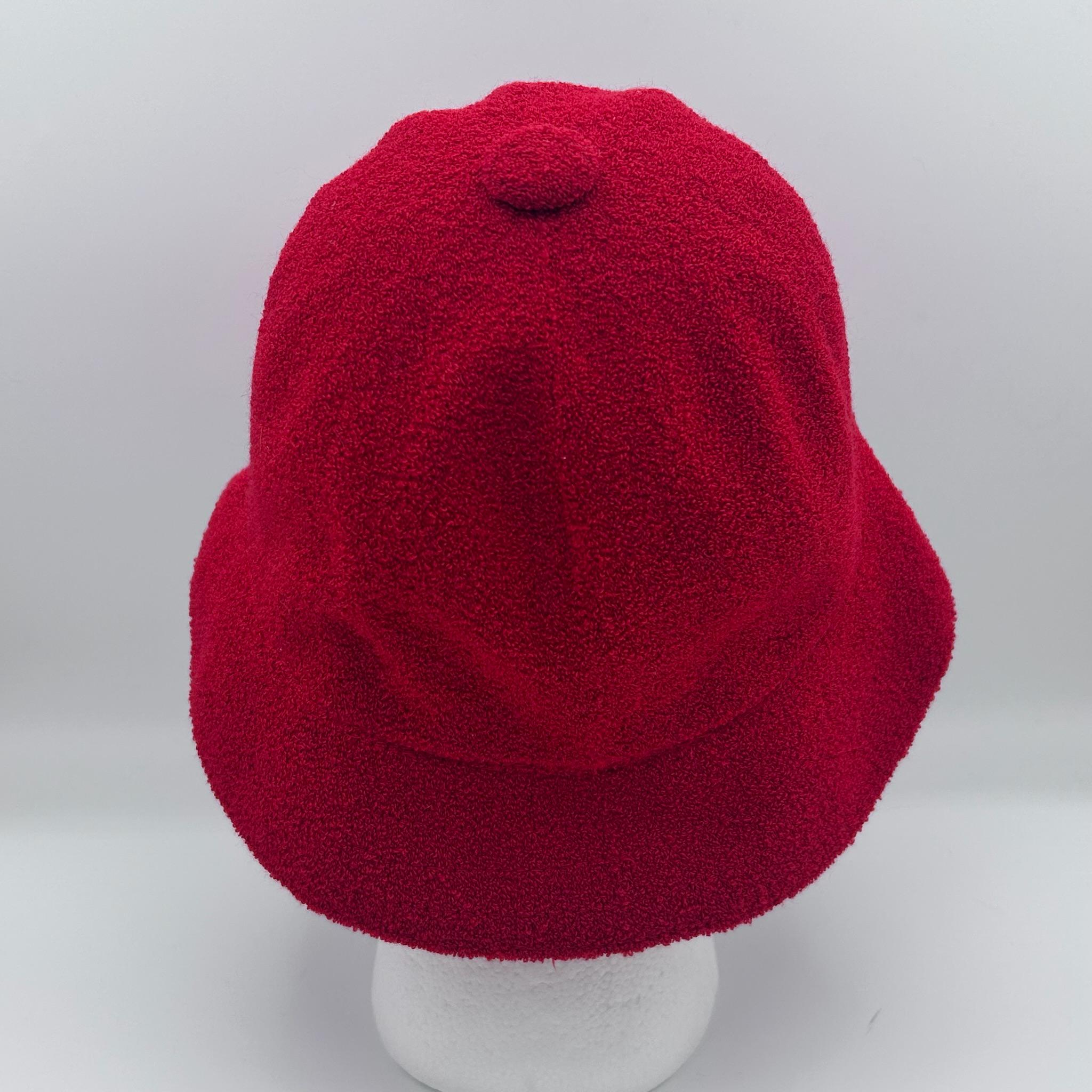 Kangol Red Terry Bucket Hat - Etsy display picture 3