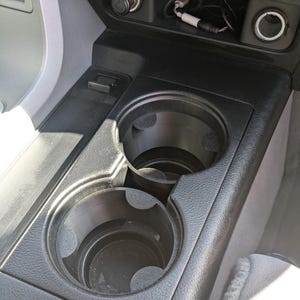 Toyota Sequoia 2008-2021 and  2007-2013 Tundra with Bucket Seats Cup Holder Inserts With Tabs - Made and Designed in the USA