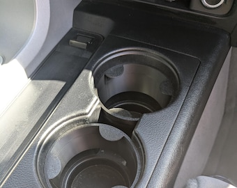 Toyota Sequoia 2008-2021 and  2007-2013 Tundra with Bucket Seats Cup Holder Inserts With Tabs - Pack of Two - Made and Designed in the USA