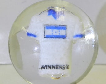Honduras Soccer or Football Jersey Contemporary Sulphide Marble 1.35 Inches Winners Brazil 2014 World Cup