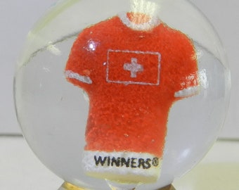 Switzerland Soccer or Football Jersey Contemporary Sulphide Marble 1.35 Inches Winners Brazil 2014 World Cup
