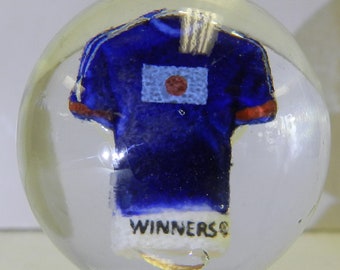 Japan Soccer or Football Jersey Contemporary Sulphide Marble 1.35 Inches Winners Brazil 2014 World Cup