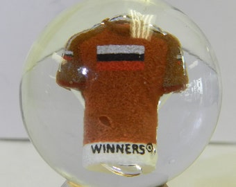 Russia Soccer or Football Jersey Contemporary Sulphide Marble 1.34 Inches Winners Brazil 2014 World Cup