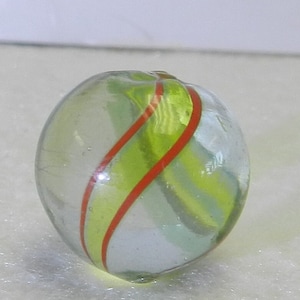 Vintage German Handmade Coreless Swirl Marble .59 inches