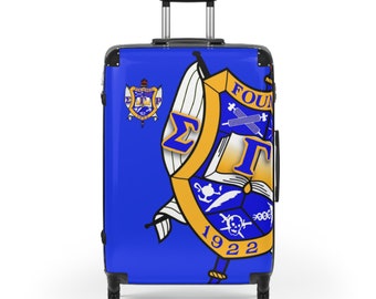 Stylish Sigma Gamma Rho Suitcase - Ideal Gift for the Jet-Setting SGRho Soror, 1922 Design