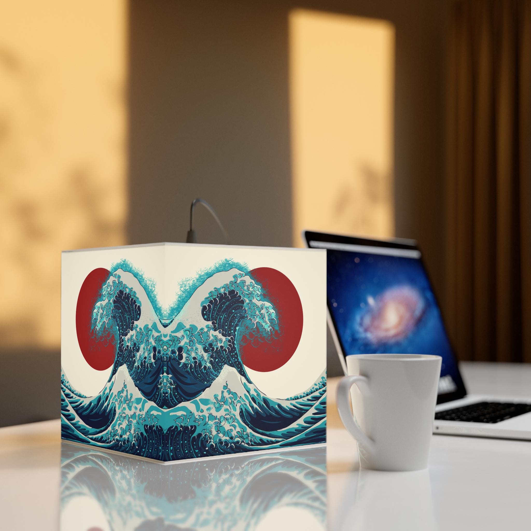 Great Wave off Kanagawa Wave Cube Light Kit - Night Light Cube Lamp ...