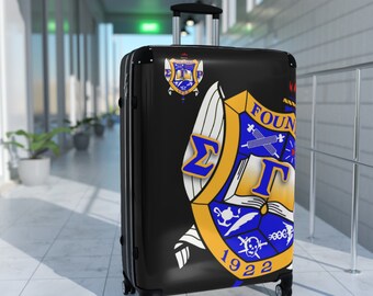 Stylish Sigma Gamma Rho Suitcase - Ideal Gift for the Jet-Setting SGRho Soror, 1922 Design