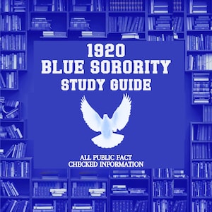 Finer Blue Sorority Study Guide Ebook - 100 Plus Essential Facts in 25 pages - HBCU Greek Letters, Included Quiz - Criteria Membership Guide