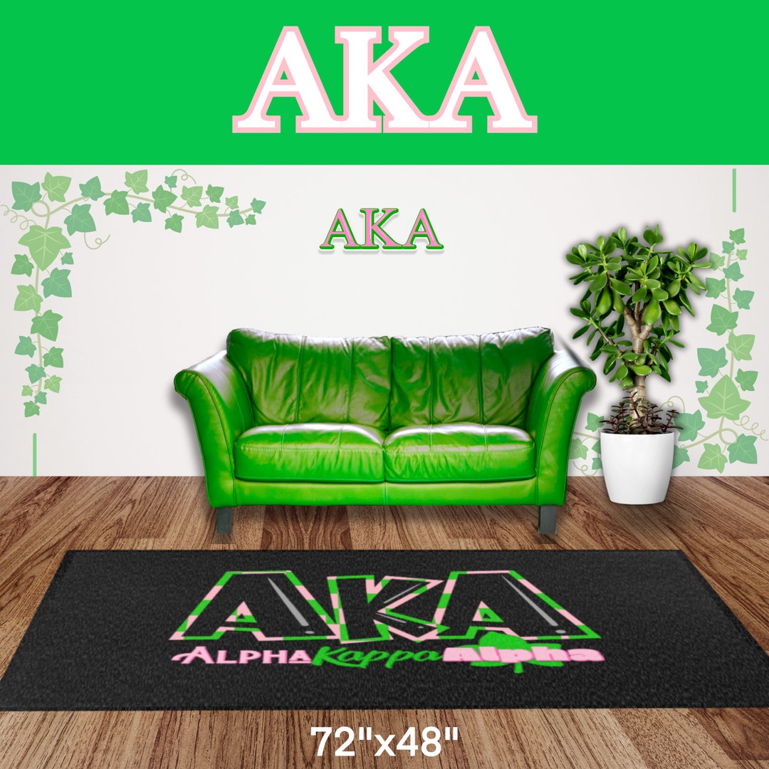 Alpha Kappa Alpha Rug Customized Greek Letters, Versatile Sizes ...